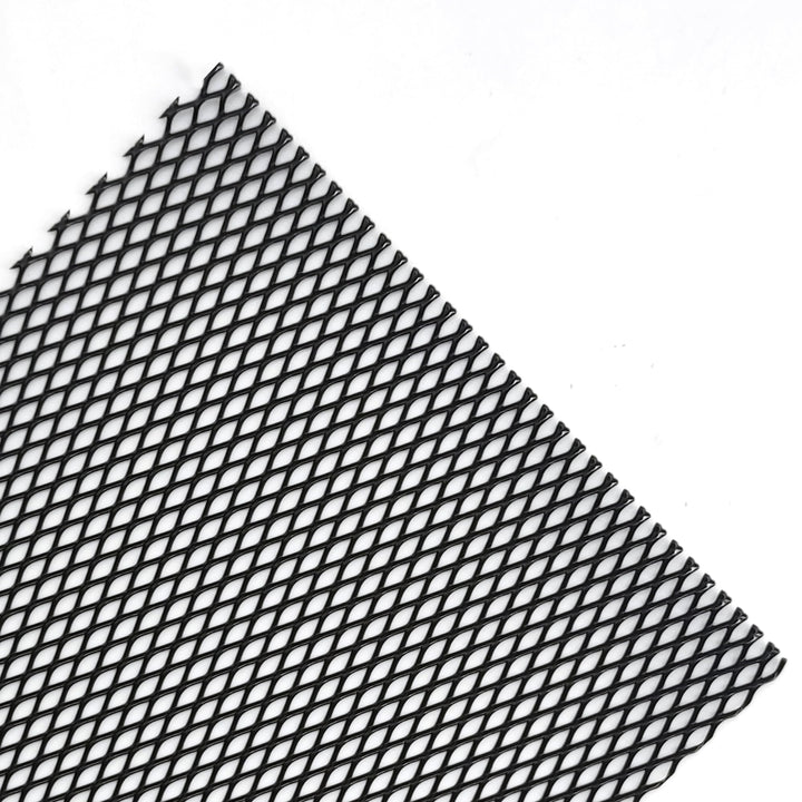 Simoni Racing GSA/1N Schmale Mesh Aluminium- Grösse 125 X 20 Cm, Schwarz