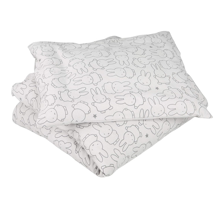 roba Babybettwäsche Miffy® 80 x 80 cm - Bettwäsche Set für Babybett &amp; Beistellbett - Hasen Motiv - B