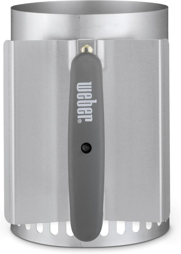 Weber Anzündkamin, Rapidfire Starter - Klein (20cm Höhe), kompakter Grillanzünder mit zwei Griffen,