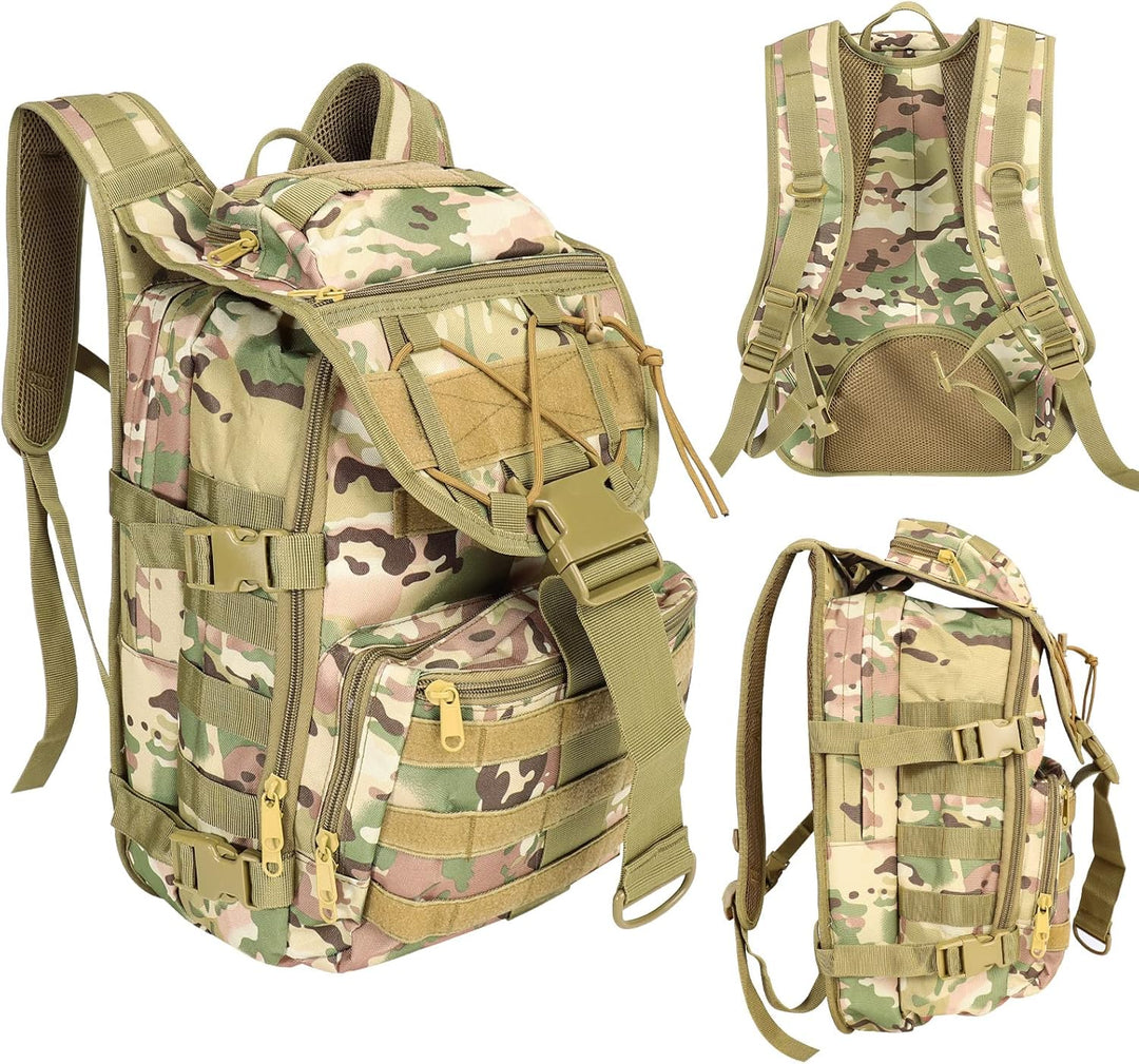 SHANNA Militärrucksack 35L/50L Armee Rucksack Molle, Hohe Kapazität Trekkingrucksack Wanderrucksäcke