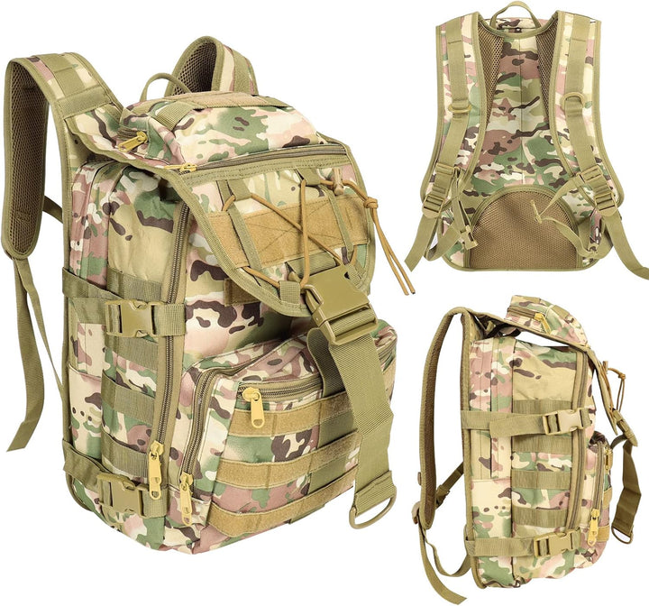 SHANNA Militärrucksack 35L/50L Armee Rucksack Molle, Hohe Kapazität Trekkingrucksack Wanderrucksäcke