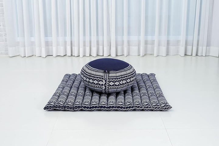 Leewadee Meditationskissen Set Sitzkissen Rund Zafu Yoga Kissen Zabuton Yogakissen Meditationskissen