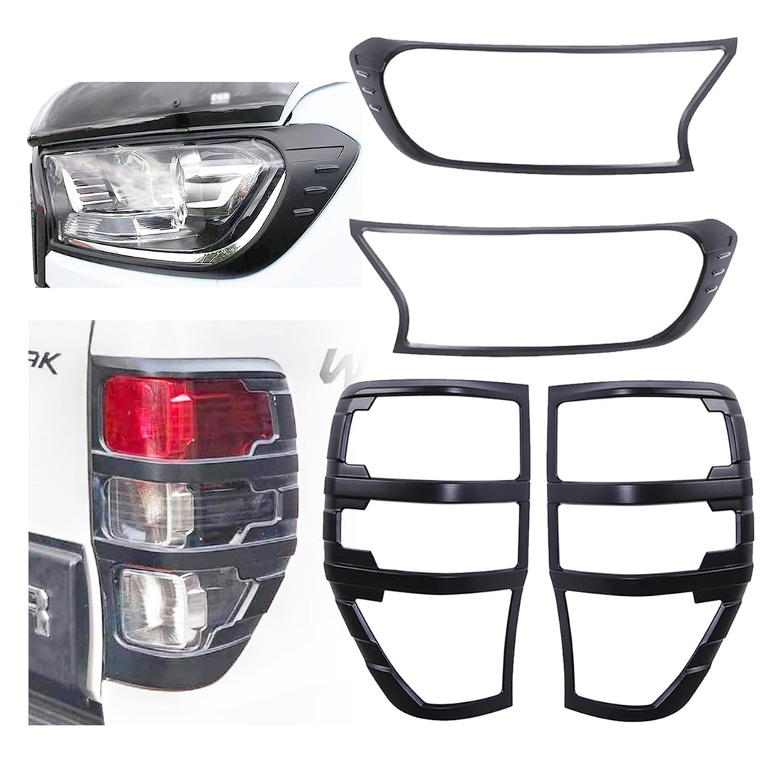 JHCHAN Lichtschutz für Ford Ranger Zubehör – Wildtrak Raptor Thunder 2015–2022 XL XLT Limited Stormt