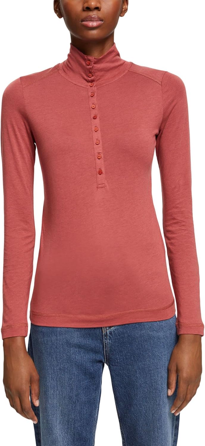 ESPRIT Damen T-Shirt, 805/Terracotta
