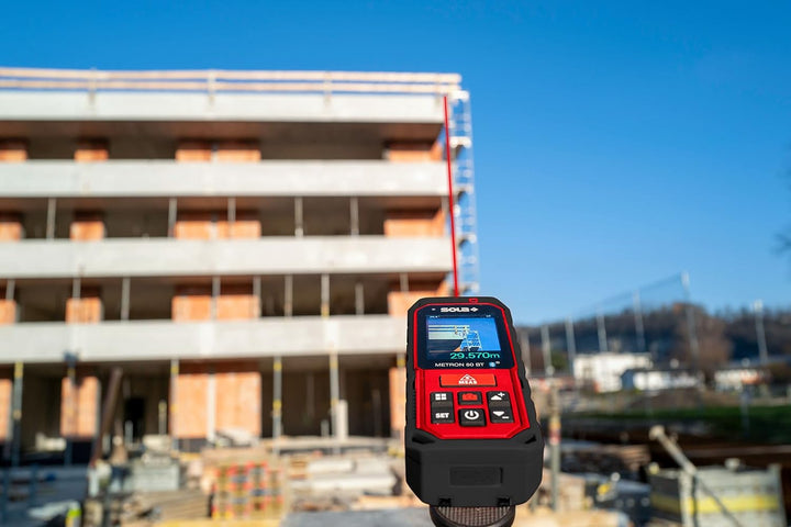 SOLA METRON BT - Laser Entfernungsmesser 30m, 60m, 80m, 120m – Distanzmesser Laser mit Bluetooth Dat
