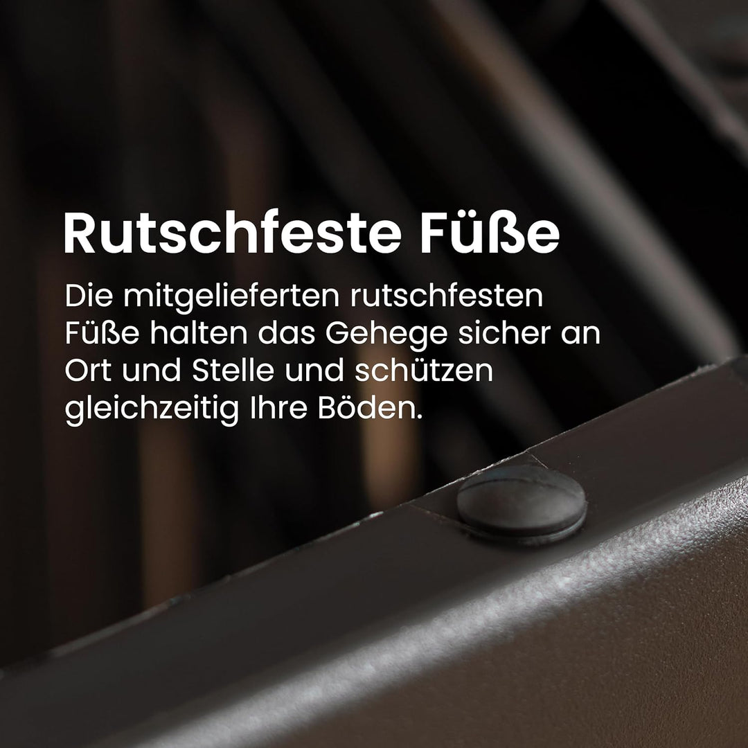 Iris Ohyama, Welpenauslauf / Hundelaufstall, Tür mit 2 Riegel, Clips für einfache Montage und Demont