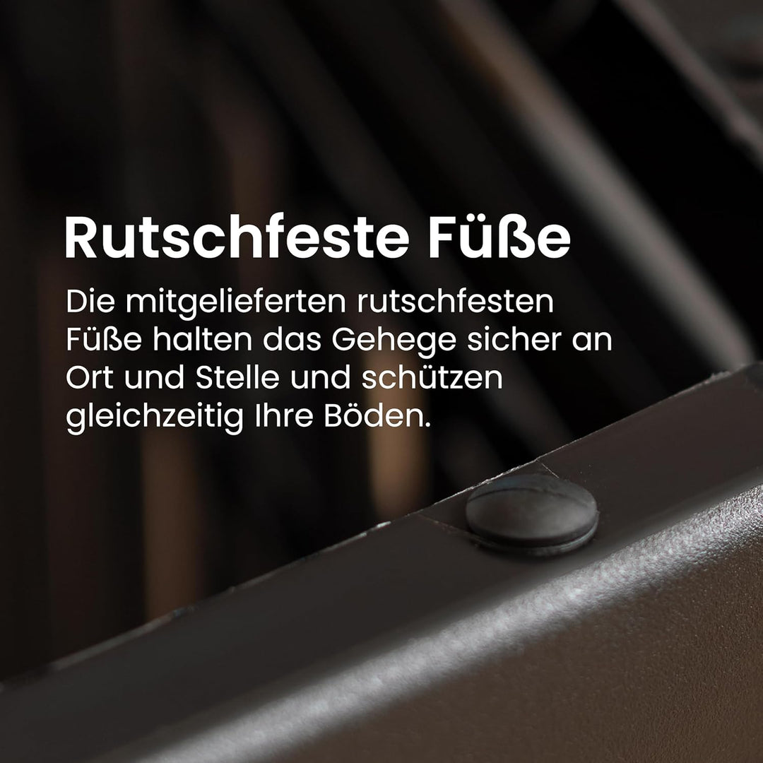 Iris Ohyama, Welpenauslauf / Hundelaufstall, Tür mit 2 Riegel, Clips für einfache Montage und Demont