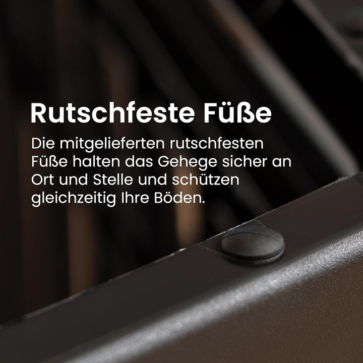 Iris Ohyama, Welpenauslauf / Hundelaufstall, Tür mit 2 Riegel, Clips für einfache Montage und Demont