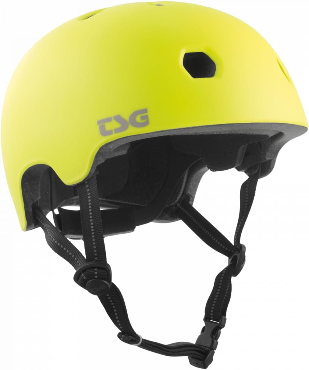 TSG Meta Solid Color Halbschalenhelm, satin acid yellow