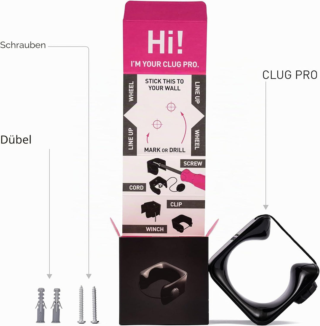 Hornit CLUG PRO Fahrrad-Wandhalterung | Fahrradträger Wandhalterung gesichert durch FIDLOCK Gurt | 5