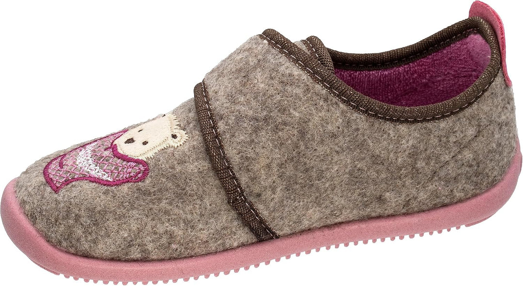 Fischer Markenschuh Mädchen Softer Hausschuh 32 EU Natur, 32 EU Natur