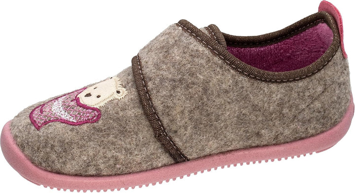 Fischer Markenschuh Mädchen Softer Hausschuh 32 EU Natur, 32 EU Natur