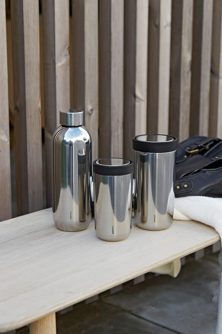 Stelton to-Go Click - Thermobecher, doppelwandige Isolierflasche - Rostfreier, auslaufsicherer Kaffe