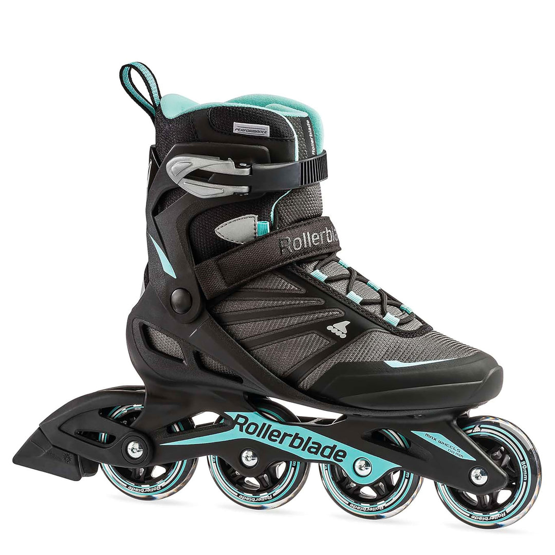 Rollerblade Damen Zetrablade Inlineskate 235 Black/Light Blue, 235 Black/Light Blue