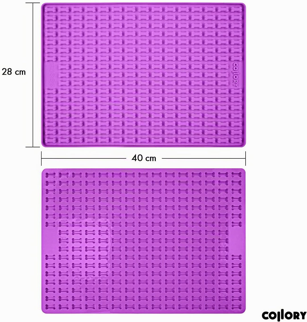 Collory® Mini Knochen (2cm) Silikon Backmatte, Backform für mini DIY Hundekekse und Leckerlis, Knoch