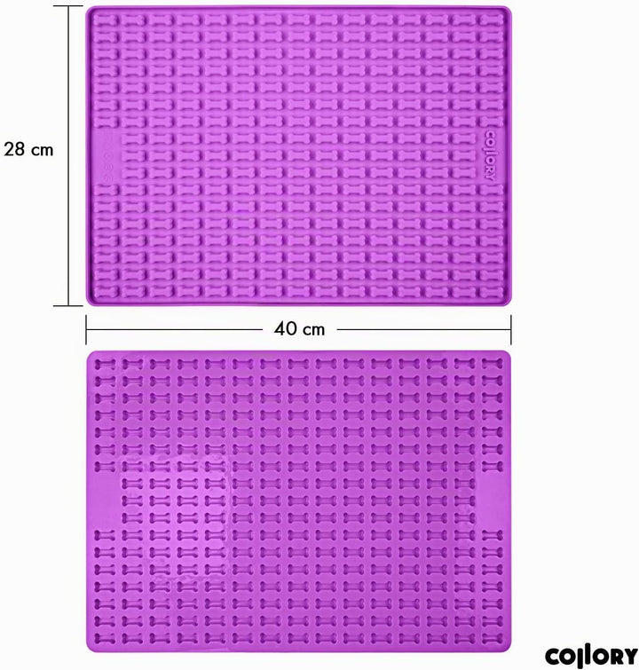 Collory® Mini Knochen (2cm) Silikon Backmatte, Backform für mini DIY Hundekekse und Leckerlis, Knoch