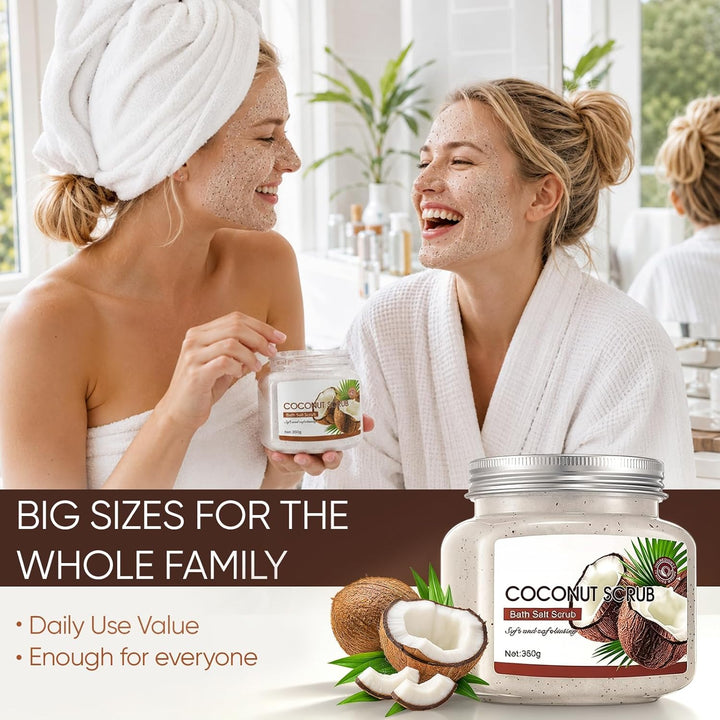 Körperpeeling Körperpflege Set, Body Scrub + Körperbutter + Gesichtsmaske + Augenpads – Komplettes B