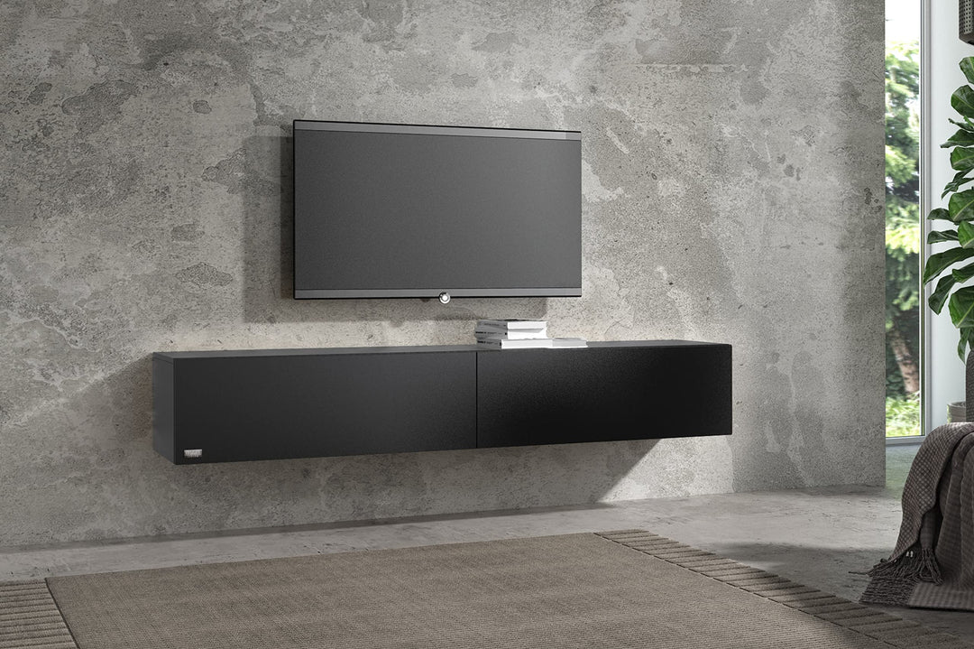 Wuun® TV-Lowboard Somero I 100cm bis 360cm I TV-Schrank & Hängeschrank für Wohnzimmer I Verschiedene