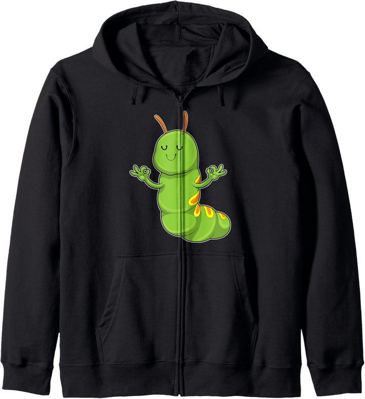 Raupe Yoga Fitness Sport Kapuzenjacke
