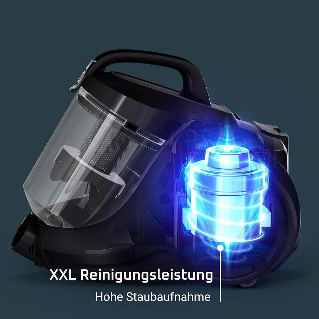Rowenta RO3731 Compact Power Cyclonic | Beutelloser Staubsauger | Leise | 750 Watt | 1,5 Liter Fassu
