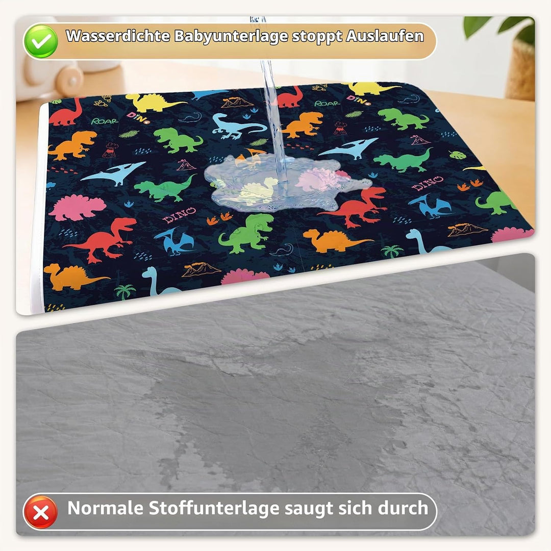 Dinosaurier-PIPI-Pads, Töpfchen-Trainingsbett-Pads, 100% wasserdicht und Bettnässtücher für Einzel-
