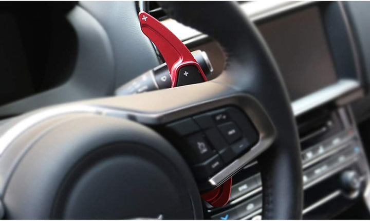 HIBEYO Lenkrad Schaltwippen Verlängerung Paddles Lenkrad für Land Rover Evoque Velar Discovery Range