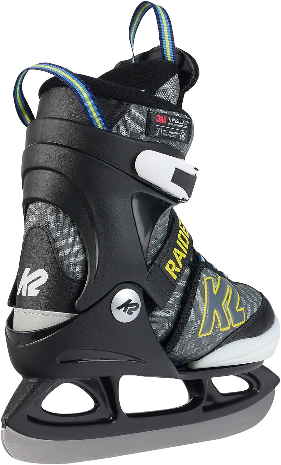 K2 Jungen Raider Beam Schlittschuhe L (EU: 35 - 40 / UK: 3 - 7 / cm: 22 - 25.5 black - anthracite, L