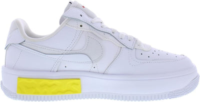 NIKE Damen Air Force 1 Sneaker 38.5 EU White Photon Dust Opti Yellow Summit White, 38.5 EU White Pho