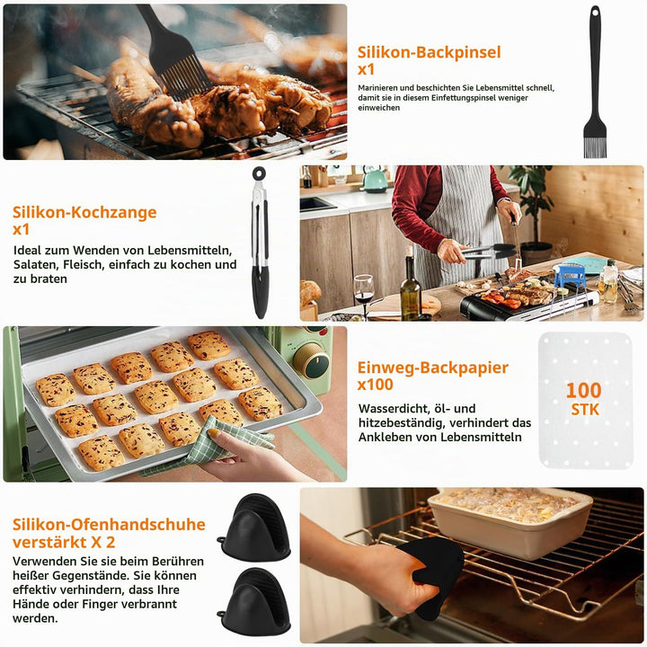 26 Stück Heissluftfritteuse Zubehör Set, Ninja AF400EU AF400EUCP AF451EU AF451EUCP AF500EU AF500EUCP