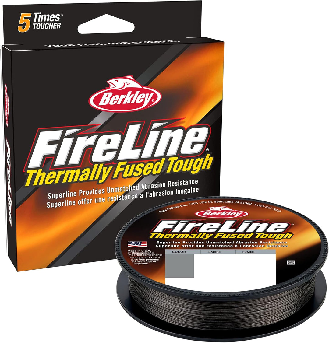 BERKLEY FireLine Fused Original 150m, 300m & 1800m - Angelschnur 300 m Smoke 0.25 mm, 300 m Smoke 0.