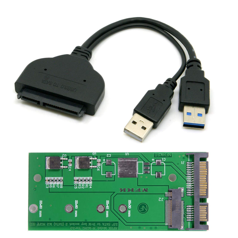 CY USB 3.0 zu SATA 6,3 cm Festplatte zu M.2 NGFF PCI-E 2 Lane SSD für E431 E531 X240 Y410P Y510 Gree