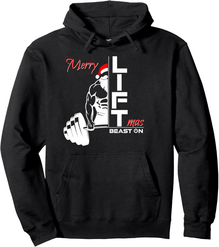 Merry Liftmas Lustige Weihnachten Fitness Gym Sprüche Pullover Hoodie