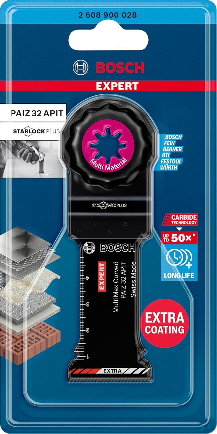 Bosch Professional 1x Sägeblatt Expert MultiMax PAIZ 32 APIT (für Edelstahlbleche, Breite 32 mm, Zub