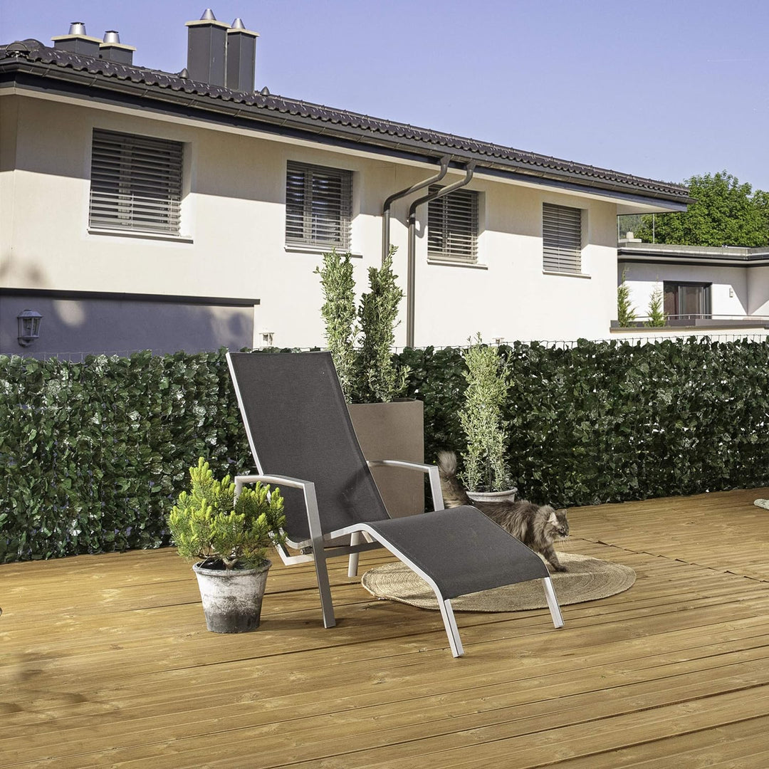 Windhager Sichtschutzhecke Ahorn Sichtschutz Windschutz Verkleidung für Balkon Terrasse Zaun, grün,