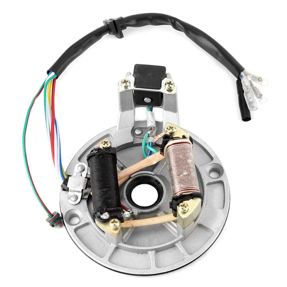 Dirt Bike Zündung,Zütator,JH70 Stator Plate Pip Magneto Zünulenrotor für Pit/Dirt 70cc 90cc 110cc 12