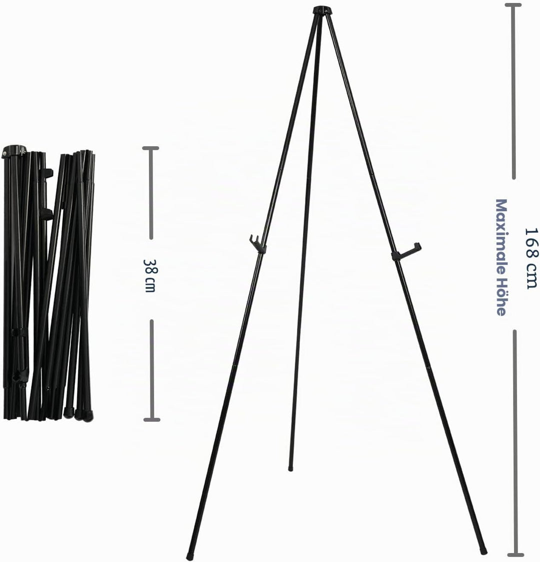 Staffelei 168cm Schwarz Metall Poster Staffelei Ständer Verstellbare Künstler Boden Staffeleien Stat