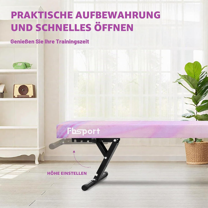 FBSPORT schwebebalken Kinder schwebebalken für zuhause schwebebalken höhenverstellbar Gymnastik Bala