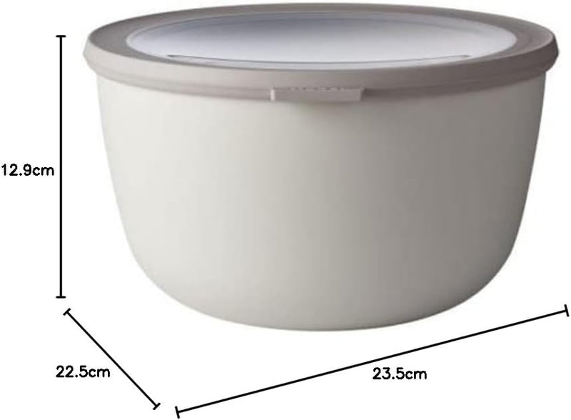 Mepal - Multi Bowl Cirqula Round - Vorratsdose mit Deckel - Geeignet als Luftdichte Aufbewahrungsbox