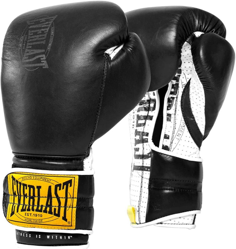 Everlast Unisex 1910 Boxing Handschuhe 14oz Schwarz, 14oz Schwarz