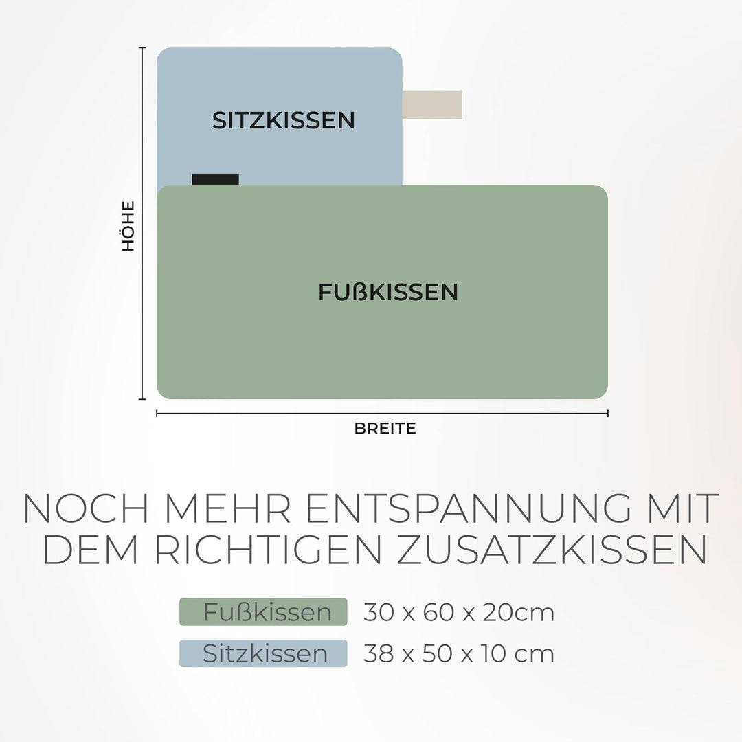 BADESOFA® Badewannen-Sitzkissen | Für bequemes Baden | Made in EU | Unterwasser-Kissen waschbar | Ba