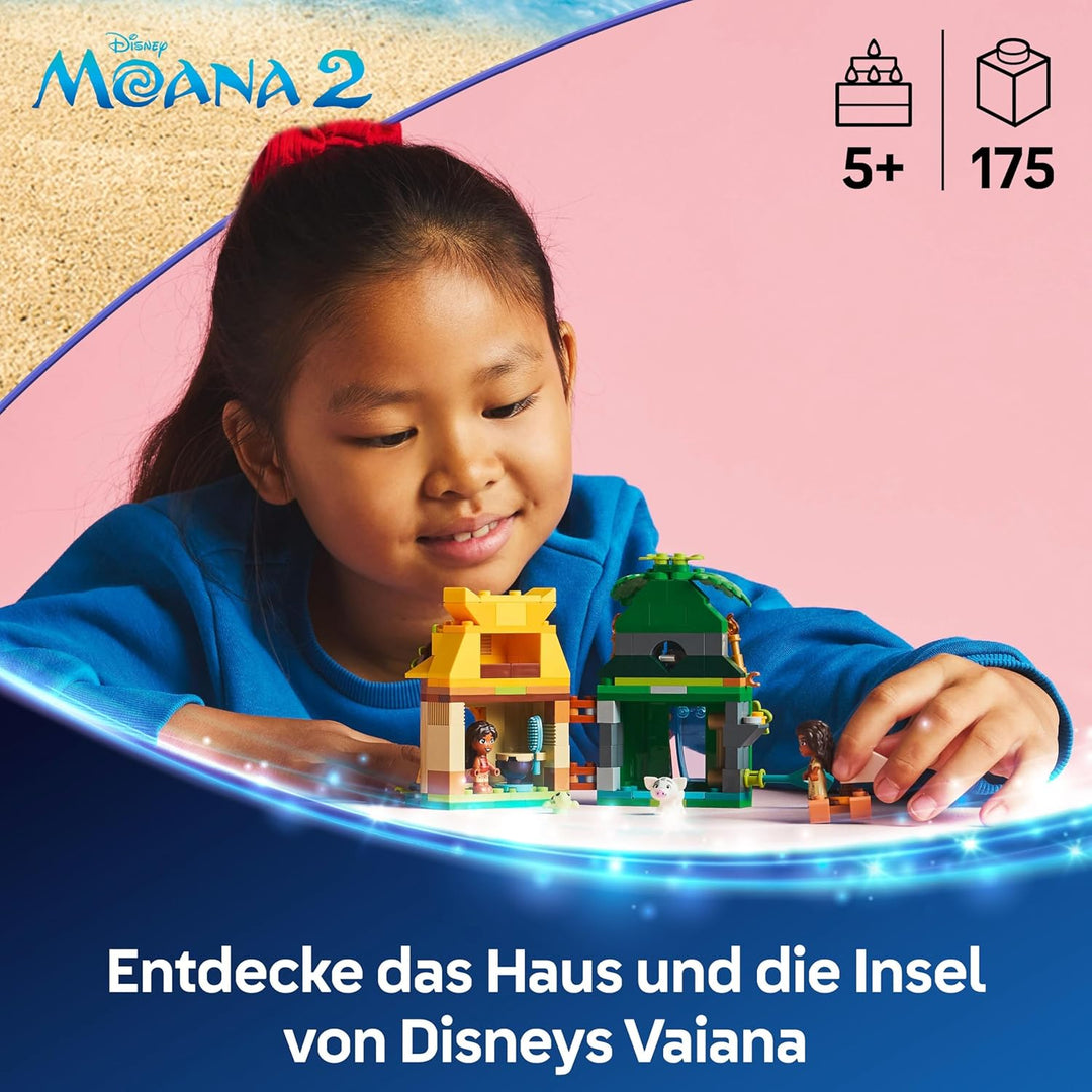 LEGO ǀ Disney Vaianas Inselspass, Bauset für Kinder, die gern fantasievoll Spielen, baubares Modell