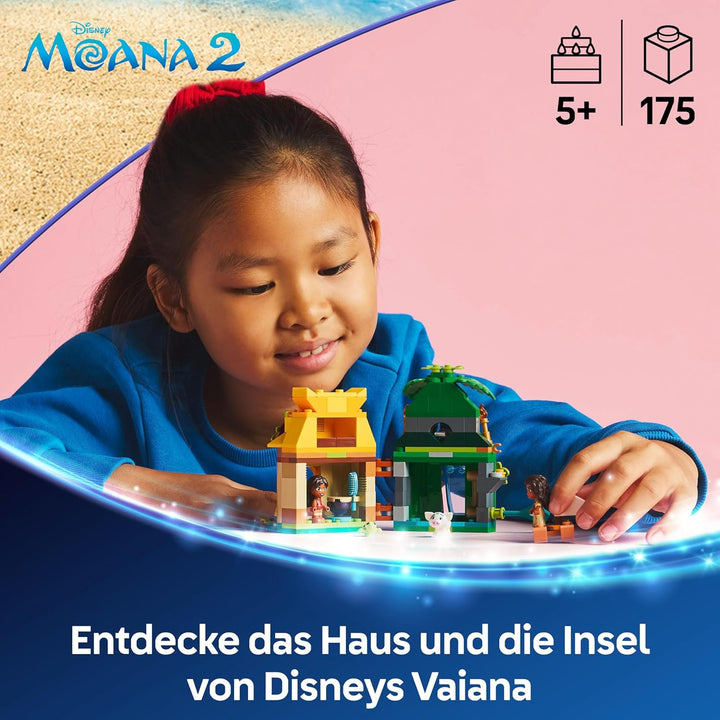 LEGO ǀ Disney Vaianas Inselspass, Bauset für Kinder, die gern fantasievoll Spielen, baubares Modell