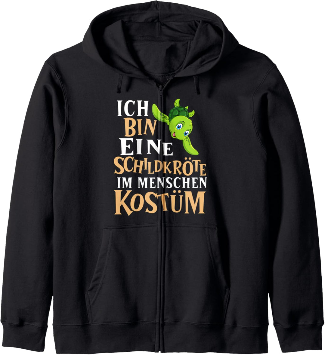 Ich bin ein Schildkröte im Menschen Kostüm Kapuzenjacke