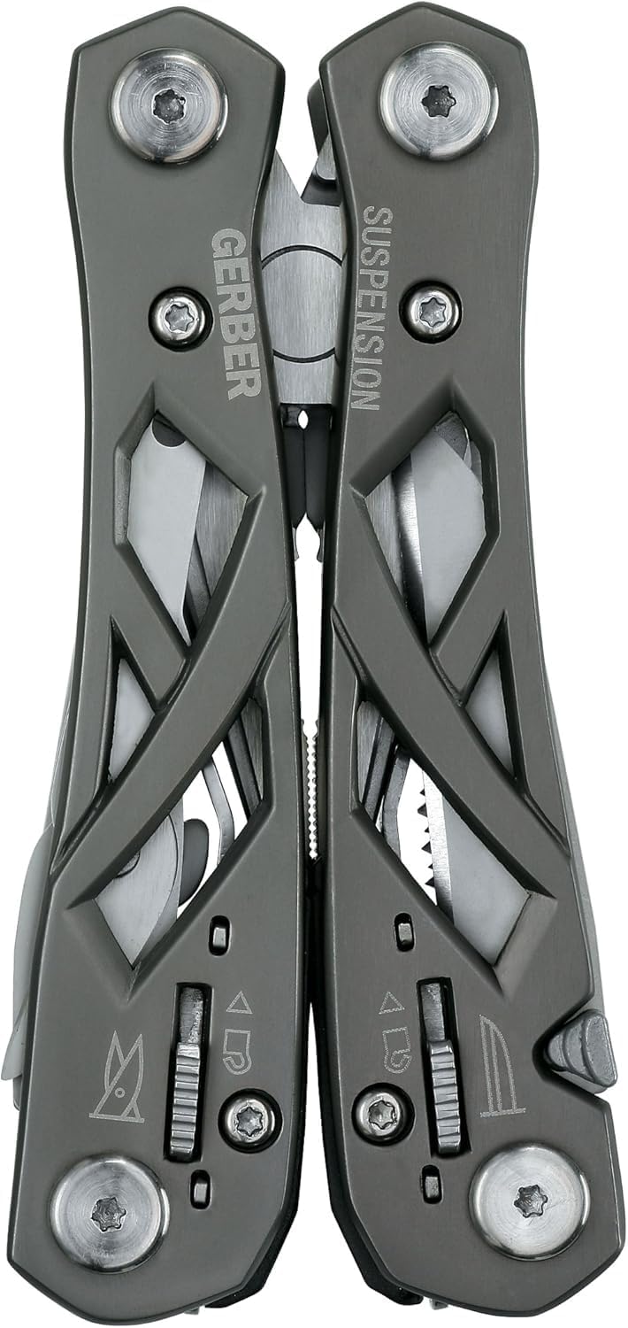 Gerber Multifunktionswerkzeug mit Nylon-Scheide und 12 Funktionen, Suspension Multi-Tool, 1003720 12