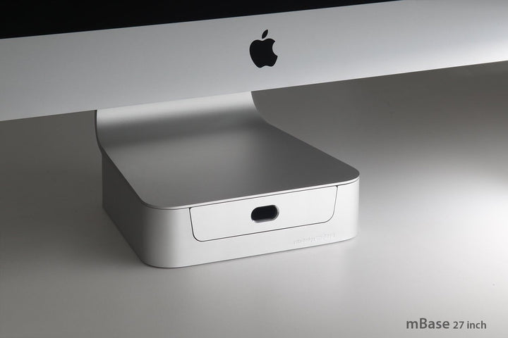 Rain Design mBase Ständer für iMac - Desktop-Ständer - 27 Inch - Silber Single Bis 68,5 cm (27 Zoll)