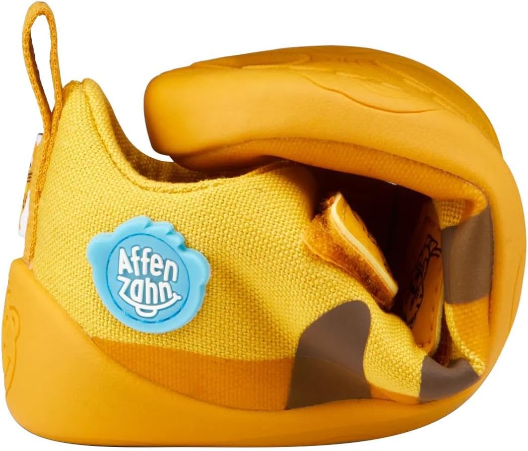 Affenzahn Barfussschuh Baumwolle Lucky Klettverschluss Vegan rutschfest Flexibel Reflektierend für