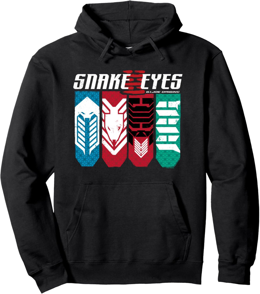 Snake Eyes Symbols Box-Up Pullover Hoodie