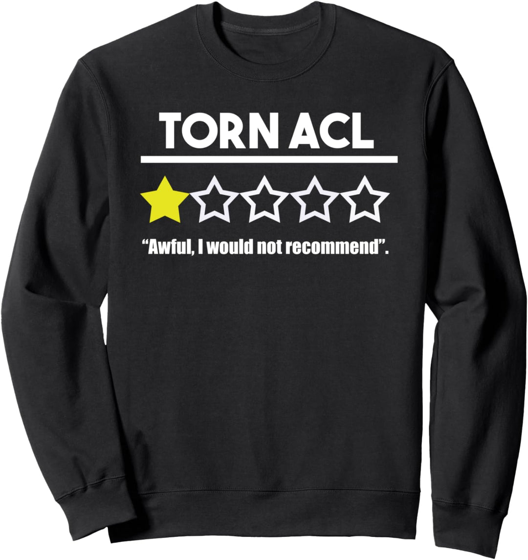 Vergessen Sie die Knieschiene und bekommen Sie dieses Sweatshirt
