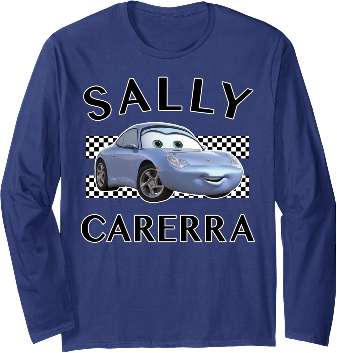 Disney Pixar Cars Sally Carerra Finish Line Poster Langarmshirt