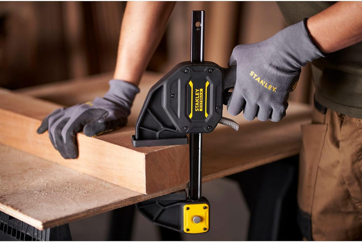 Stanley FatMax Einhandzwinge Extralang FMHT0-83238 (410mm Schienen-Länge, 270kg Spannkraft, verwindu